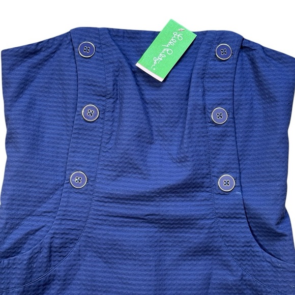 Lilly Pulitzer Vanna Dress in Bright Navy size 10 96741 NWT - Picture 3 of 12